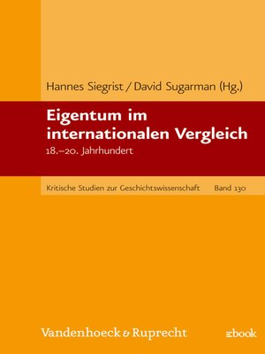cover image of Eigentum im internationalen Vergleich
